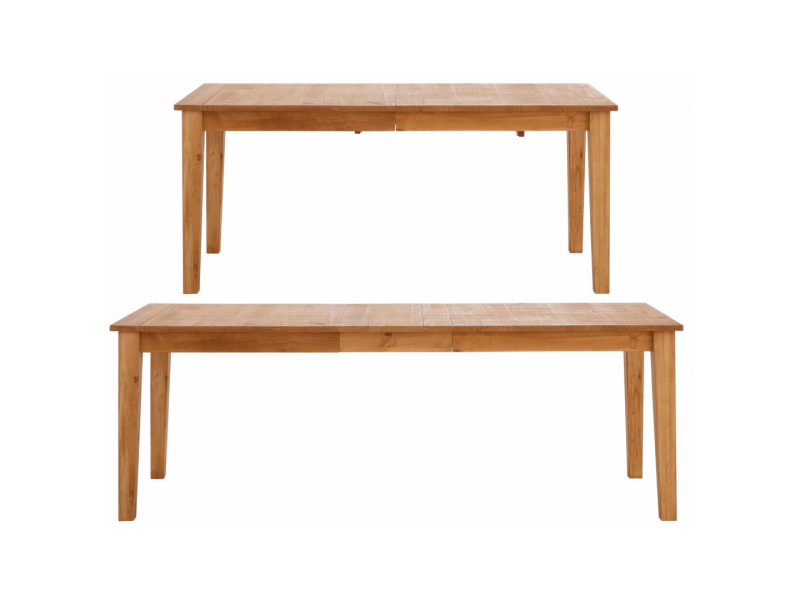Mesa de madeira extensível para jantar 150/195 x 80 x 76,6 cm / América
